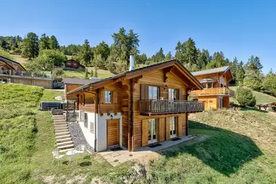 Chalet Bellevue - Jacuzzi - Views - La Tzoumaz, 4 Vallees