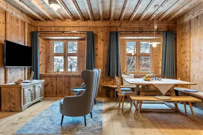 Image de Appartement 'Alpin Chalet Samer Bauernstube' avec vue sur les montagnes, jardin et Wi-Fi
