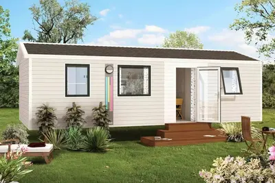 Mobile Home Nirvana Duo 32m² avec terrasse semi couverte 4 personnes