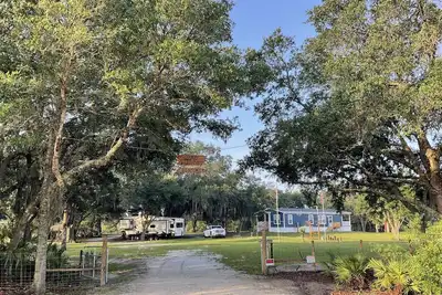 Image de Pet friendly, fenced acres, oak hammock, and lake. Star gazing. Peaceful.