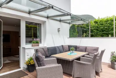 Image de \"Haus Alpenheim Apartment 2\" avec vue sur les montagnes, balcon et Wi-Fi.