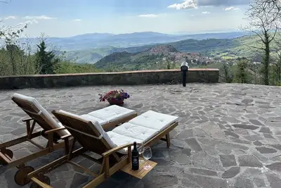 Image de Villa Casale \"Il Diaccio\" with panoramic views of the Tuscan Maremma