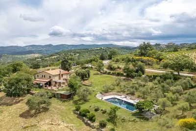 Image de Maison de vacances privée avec climatisation, piscine privée, Wifi, Tv, patio, vue panoramique