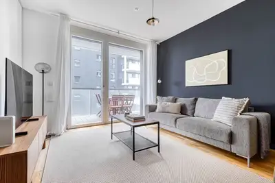 Image de Sunny Leopoldstadt 2br w/ Gym & Balcony, near U2, by Blueground