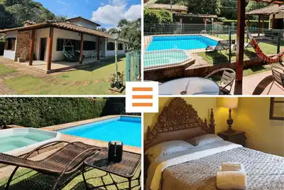 Image de Family House in Itaipava, Rio de Janeiro, 3 bedrooms, swimming pool, heated hydro, fireplace, gourmet area