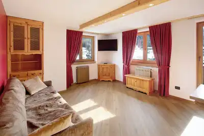 Image de Appartement de vacances \"Casa San Rocco n 37\" avec vue sur les montagnes, balcon et Wi-Fi.