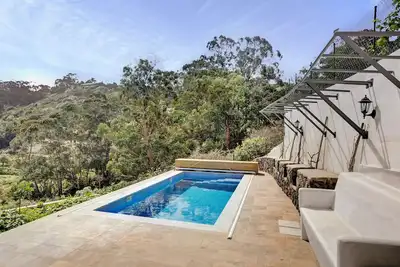 Image de Maison de vacances \"La Bodega de Julián\" avec vue sur les montagnes, piscine privé et Wi-Fi