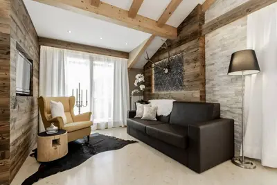 Image de Appartement de vacances \"Apartment Wieser 4\" avec vue sur les montagnes, piscine chauffée et Wi-Fi.