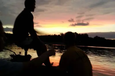 Image de Secluded Lake of the Ozarks Vacation Home Waterfront with a Covered Dock.