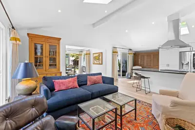 Art collector's sophisticated home