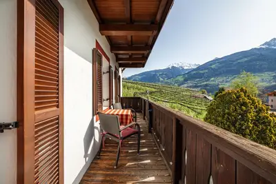 Image de Appartement \"Gasserhof - Gravenstein\" avec vue sur les montagnes, jardin partagé et Wi-Fi.