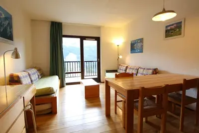 Image de Studio pour 5 personnes avec balcon, proche des pistes et commerces - Résidence Andromède, Flaine Forêt
