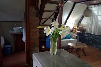Image de Secluded romantic cabin, nestled in an Ecuadorian canyon!