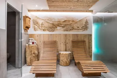 Image de Maison de vacances \"Baita Nonno Ghino\" avec vue sur les montagnes, jardin et Wi-Fi.