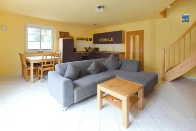 Image de Cozy half of the house for 5 p. + toddler, Wlan, wood-burning stove, pets allowed, close to the forest