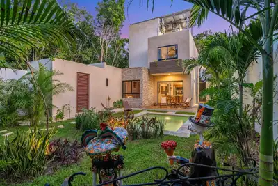 Image de Amazing Tulum Villa w/ Pool in Exclusive Secured Community, Near Ruins & Beach