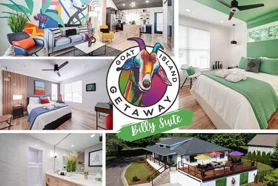 Image de Mod chic 2br Fire Pit, Corn Hole Court, Pets welcome, close to Clt attractions