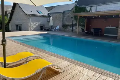 Image de Gite 4/6p En Bord De Loire Avec Piscine Chauffee