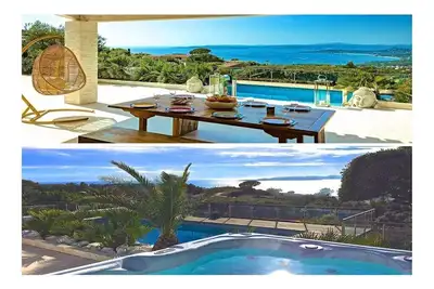 Image de Villa 5*. Superbe vue mer. Piscine chauffée. Jacuzzi. Sauna