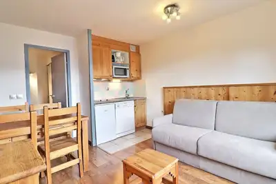 Charmant Appartement à La Tania - 4 personnes, 25m², Balcon, au pied des pistes