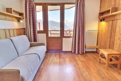 Appartement La Tania - 2 Pièces, 31m², 4 Pers, Balcon, Pieds des pistes
