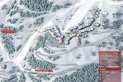Image de Pied des pistes de ski, étage -1, piscine, sauna, terrasse, télévision, casier à ski, 34m²