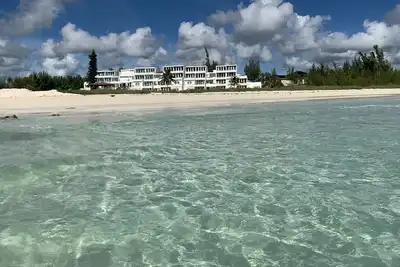 Ground floor condo with private beach. Pet friendly