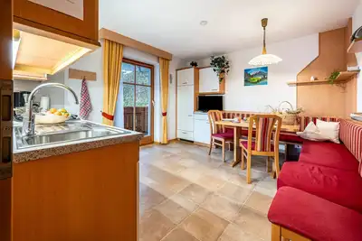 Image de Appartement de vacances \"Niederkoflhof Klausberg\" avec vue sur les montagnes, balcon et Wi-Fi.