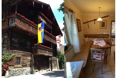 Image de Appartement 'Geigerhaus 500 Jahre - A' avec vue sur les montagnes, sauna partagé et Wi-Fi.