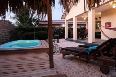 Image de Casa Papaya with air conditioning in the living room a quiet setting and a priva