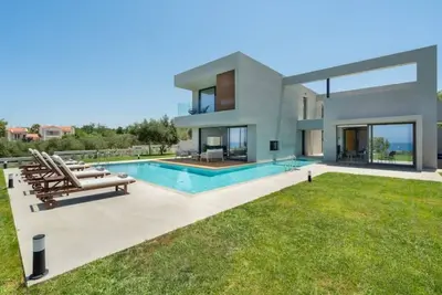 Image de Avra Villa, Pirgos-villas, Heated pool, wonderful sea view