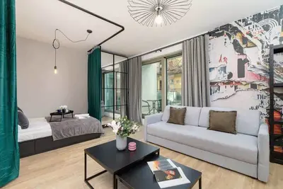Image de Długosza 4 | Elegant Studio with a Balcony