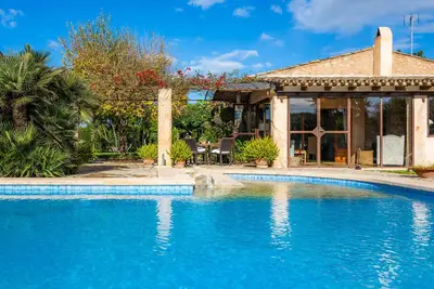 Image de Finca \"Na Palada\" avec vue sur les montagnes, piscine partagée et Wi-Fi.