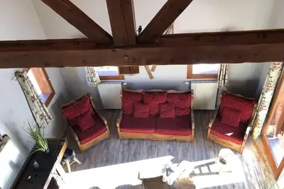 Image de Chalet, à 250m des pistes de ski, balcon, parking, casier à ski, 130m², Valloire