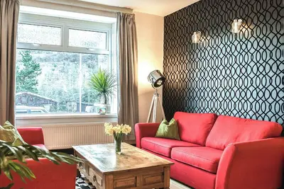 Image de The picturesque Afan Valley lies in the heart of south Wales.