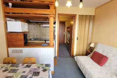 Image de Studio 4 pers, balcon sud, parking, résidence calme