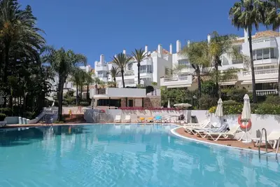 Image de Apartment 100m to Beach With All Day Sun Terrace Overlooking Gardens  and Pools