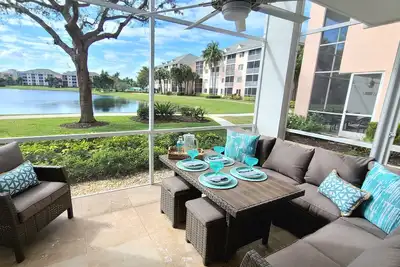 Image de Poshpadz Villa Hermosa, Sleeps 6, Water View, Walk to Jupiter Beach, Pool, Tennis