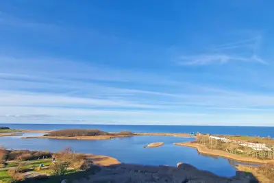 Penthouse apartment with roof terrace and breathtaking views of the Baltic Sea from the 1st floor