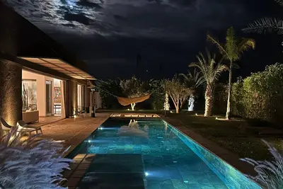 Image de Villa Zen'O | Hot Pool | Vue Palmeraie