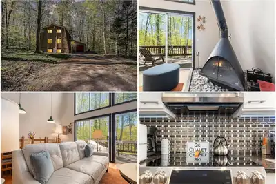 Image de 🏡 Sugarloaf Chalet – Pet Friendly Escape | Hot Tub • Fireplace • Loft • Bar Area ➠ 2510