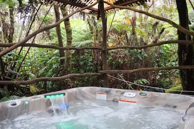 Image de Tree House in Volcano Rainforest with a Hot Tub