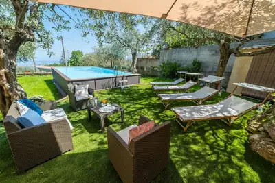 Image de Élégante maison sicilienne, piscine, belles finitions, vue sur la mer