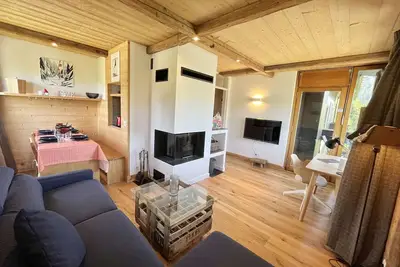 Image de Appartement 3 pièces + cabine à Megève, 6 couchages, proche pistes et téléphérique