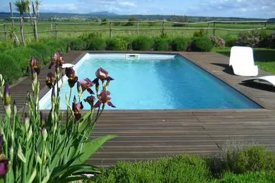 Image de Gîte climatisé: piscine réservée à votre usage, superbe vue sur les Cévennes