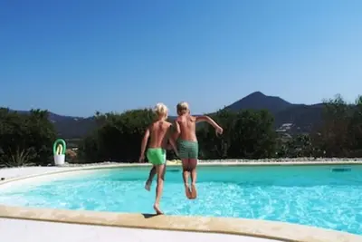 Image de 3 Beautiful hillside holiday rental with sea views and pool