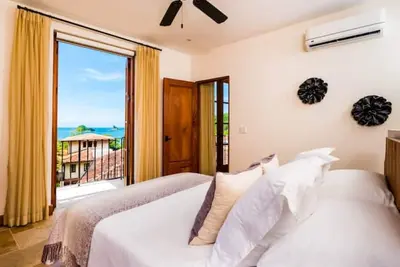 Panoramic Oceanview Balcony in the Heart of Las Catalinas