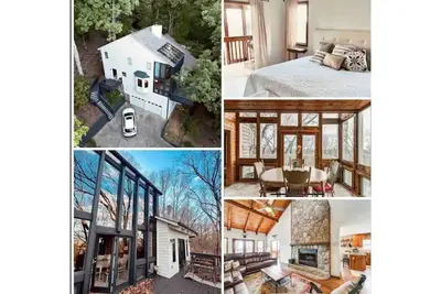 Image de Lake Arrowhead Ga Modern Rustic Private Mountain Cabin Chalet Home