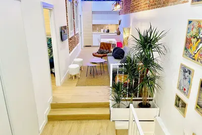 Jungle duplex in Madrid 8 people: 3br 2ba Parking