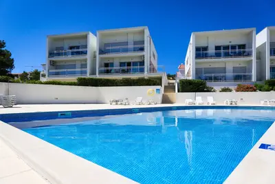 Image de Luxury flat, heated pool, 5mn walk to the beach